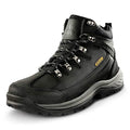 NORTIV 8 Men's Leather Liquid Hiking Boots Mid Ankle Trekking Mountaineering Outdoor Boots Black Size 10 M US Hiker