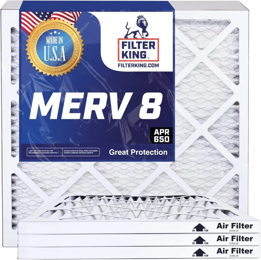 23.5x23.5x1 Air Filters | 4 Pack | MERV 8 HVAC Pleated AC Furnace Filter | Actual Size 23.5 x 23.5 x .75"