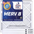 23.5x23.5x1 Air Filters | 4 Pack | MERV 8 HVAC Pleated AC Furnace Filter | Actual Size 23.5 x 23.5 x .75"