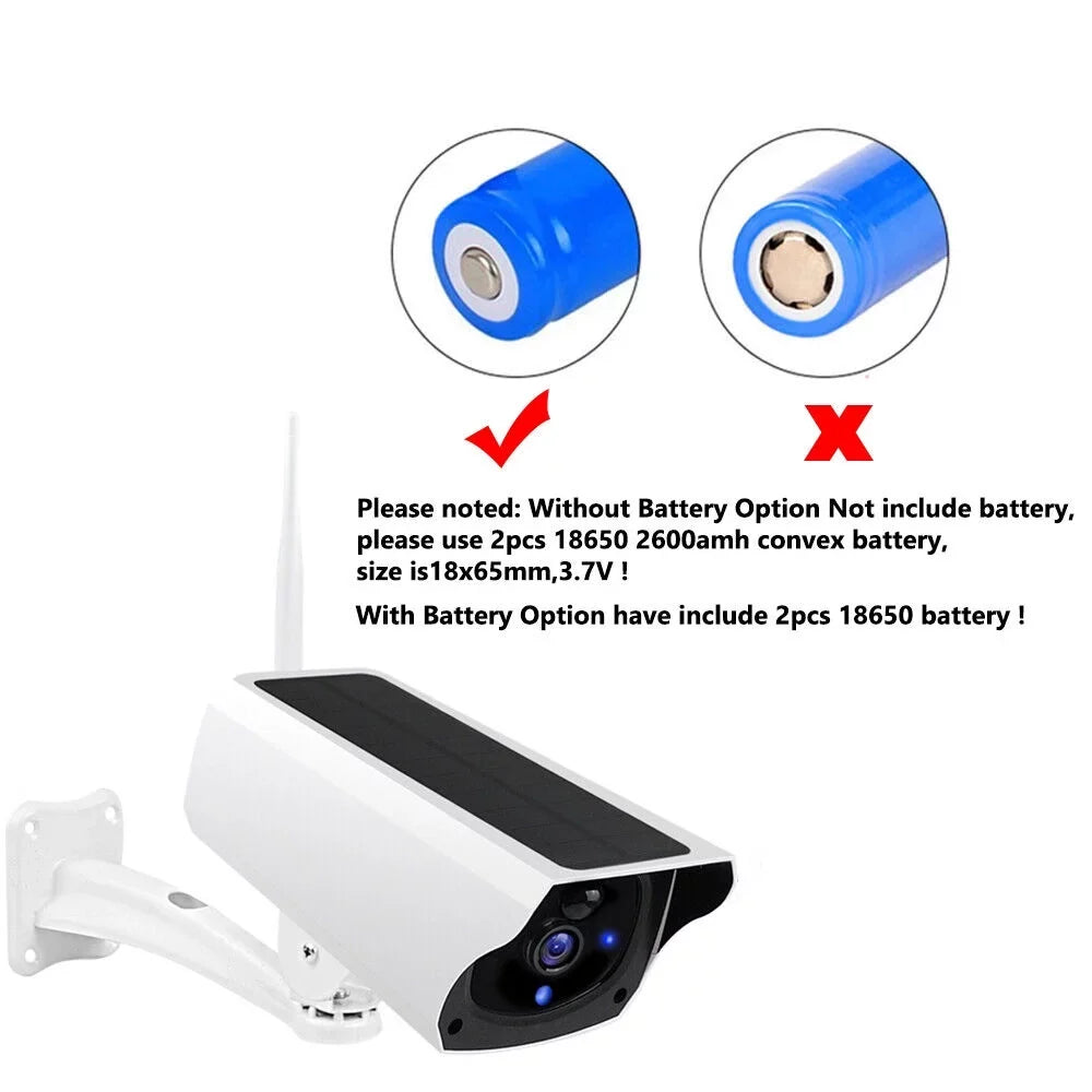 1080P Solar Powered Security Energy Camera, Wireless WiFi Outdoor IP Cameras, Rechargeable Battery Powered, Motion Detection, Liquid Video Surveillance Camera