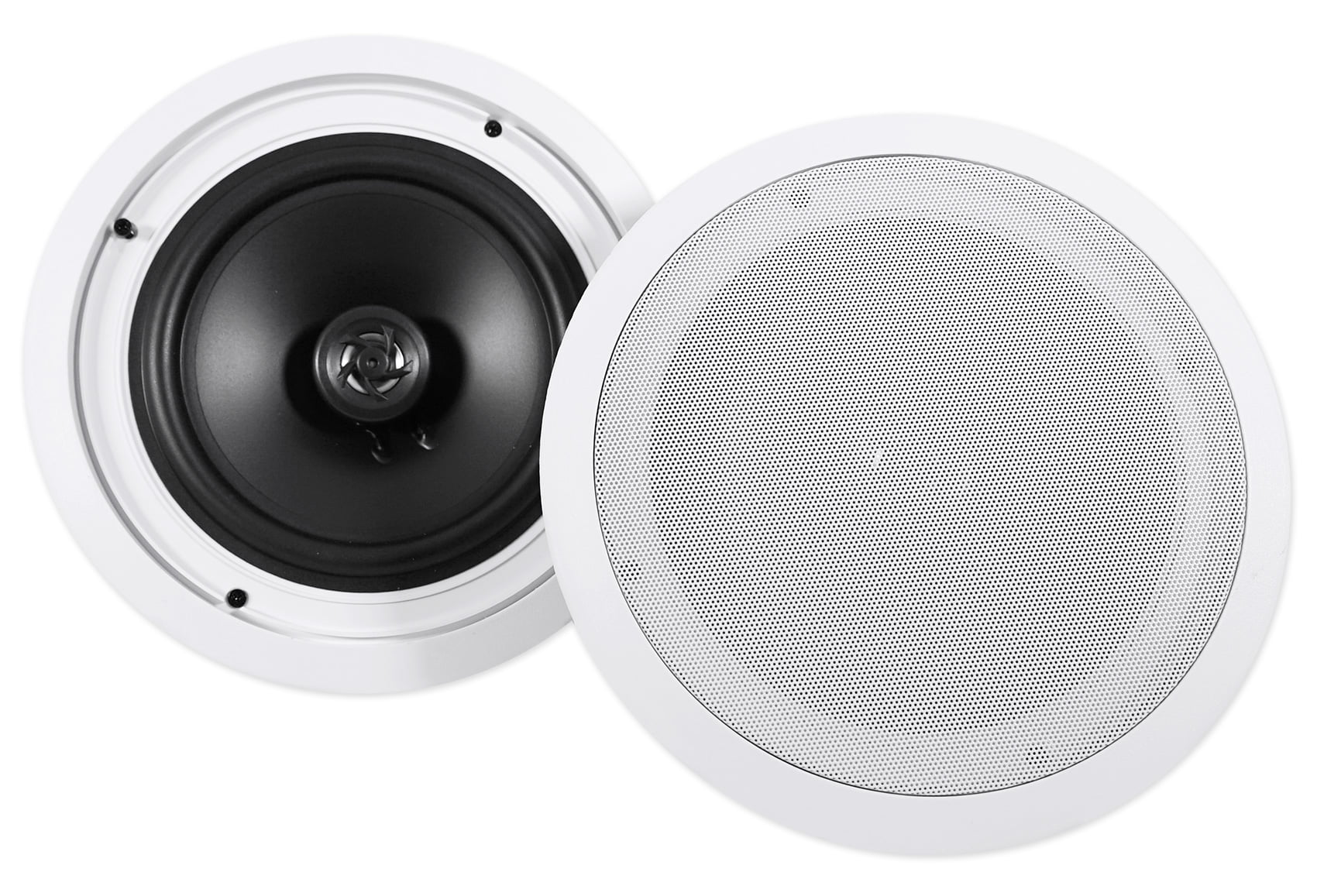 Rockville 4-Room Home Ceiling Speaker System w/ (8) 8" Speakers+4-Zone Receiver