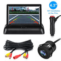 4.3in Foldable LCD Display Monitor Car Rear View Backup LED Night Camera