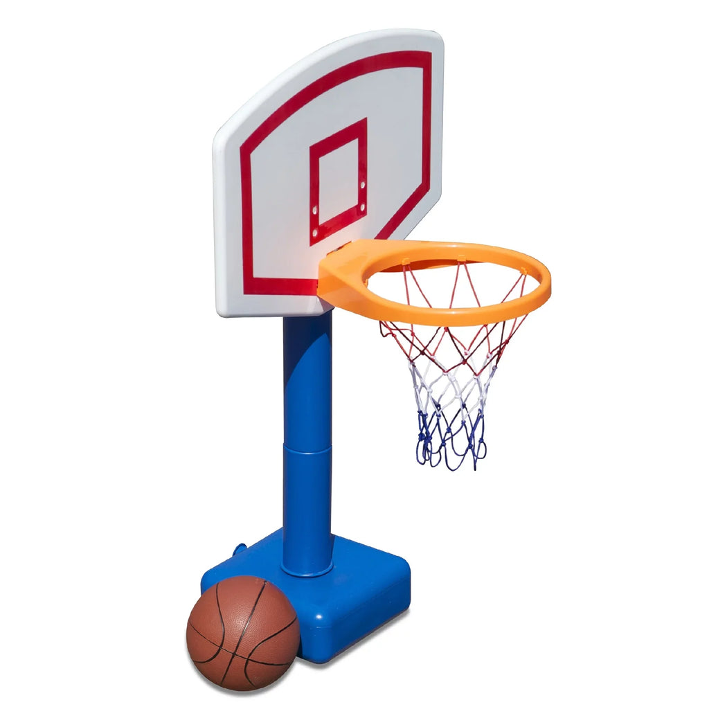24" White and Blue Fluid Sports Jammin Basketball Poolside Swimming Pool Game
