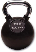 Body-Solid Chrome Rubber Coat Kettlebells 5-80 Pounds (75)