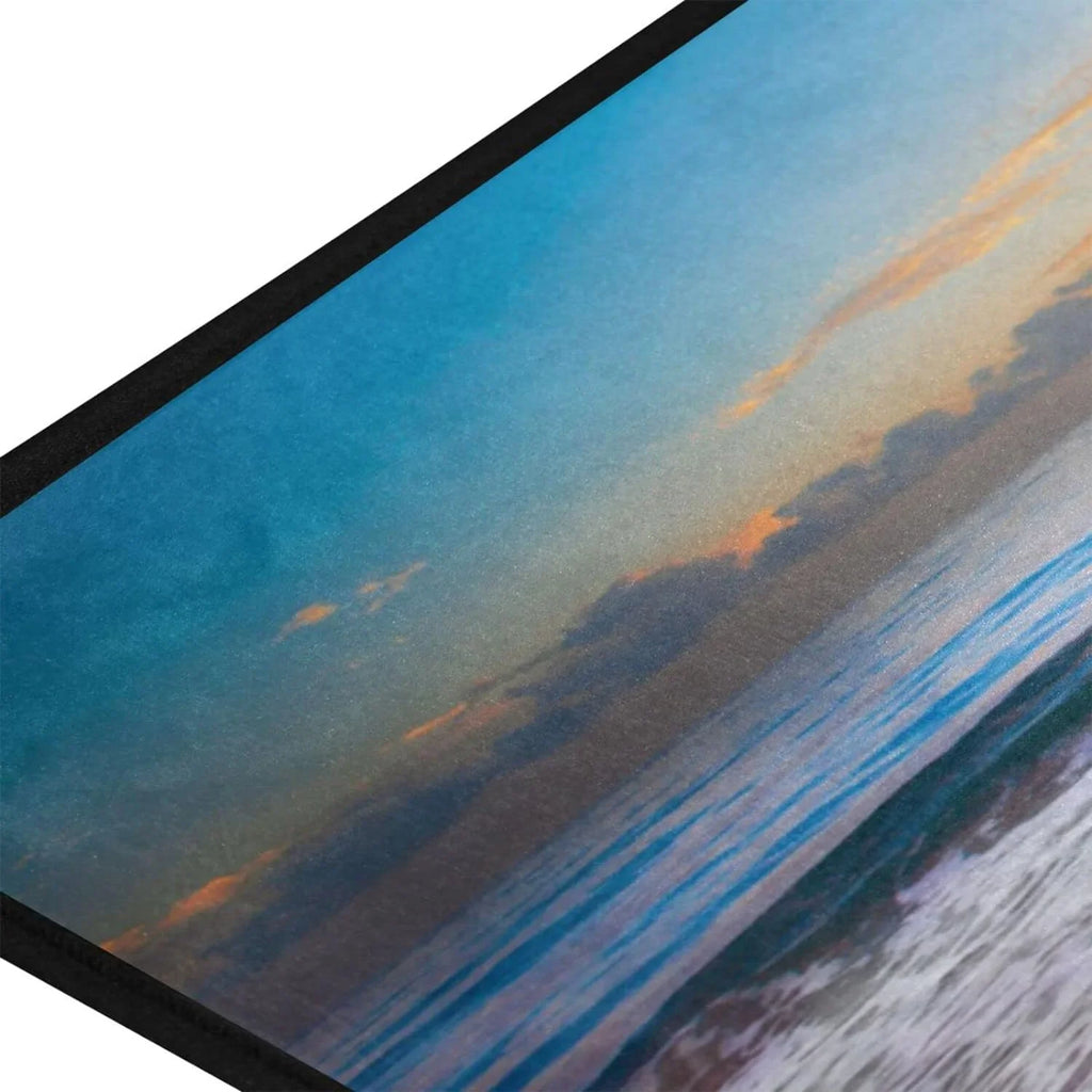 Wellsay Summer Beach Sunset-1 Kitchen Rug Mat Anti-Fatigue Comfort Floor Mat Liquid Non Slip Washable Kitchen Rug for Kitchen Washroom Bedroom Sink 39 x 20 inch