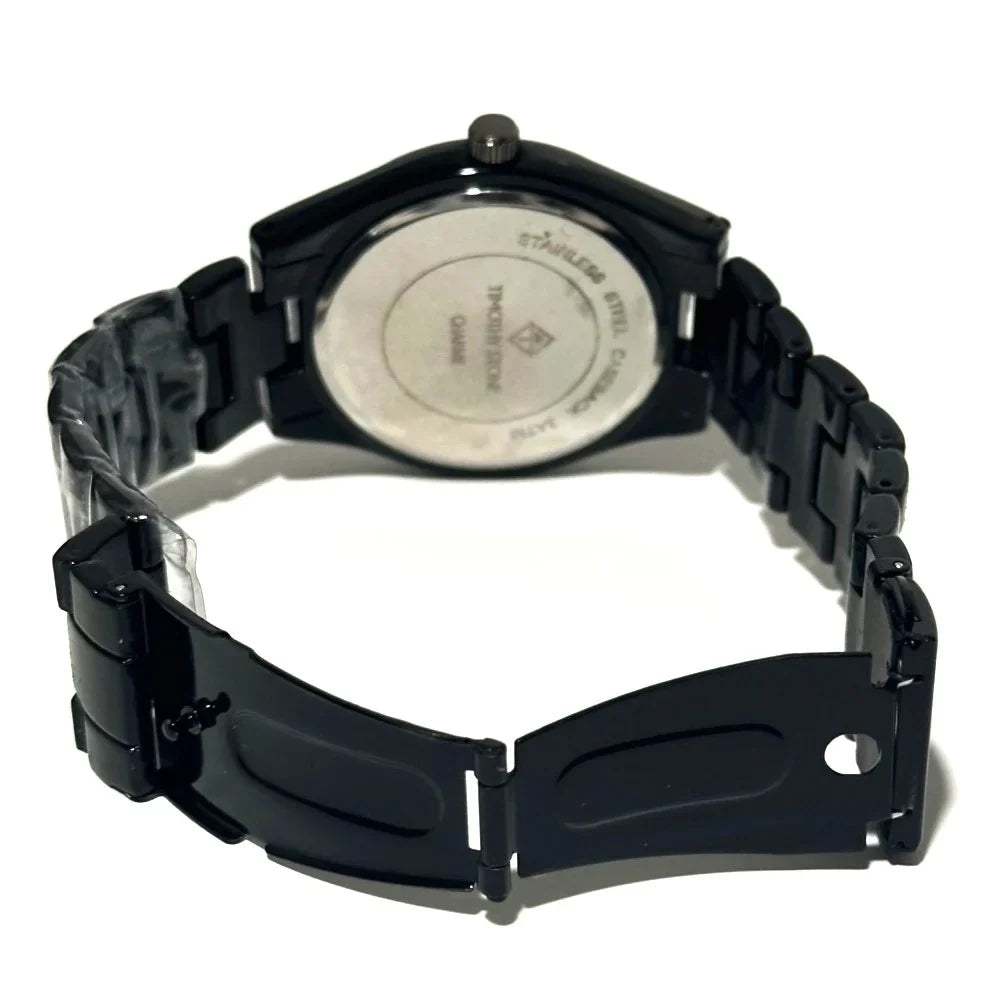 Like New - Timothy Stone Charme Ceramic Black Faux Ceramic Watch *See Description*