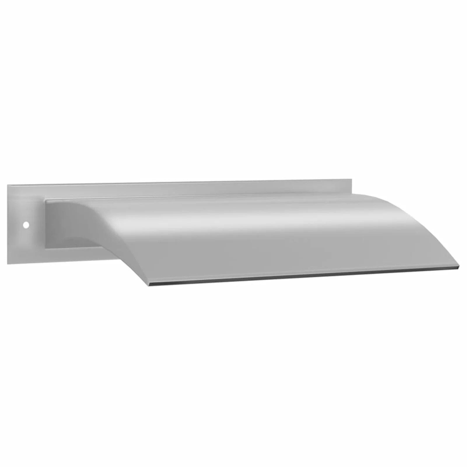 Dcenta Fluid Pool Fountain Stainless Steel Descent Fluid Spillway Pond Fountain for Garden Outdoor In Ground Swimming Pool 17.7 x 10.2 x 3.5 Inches (L x W x H)