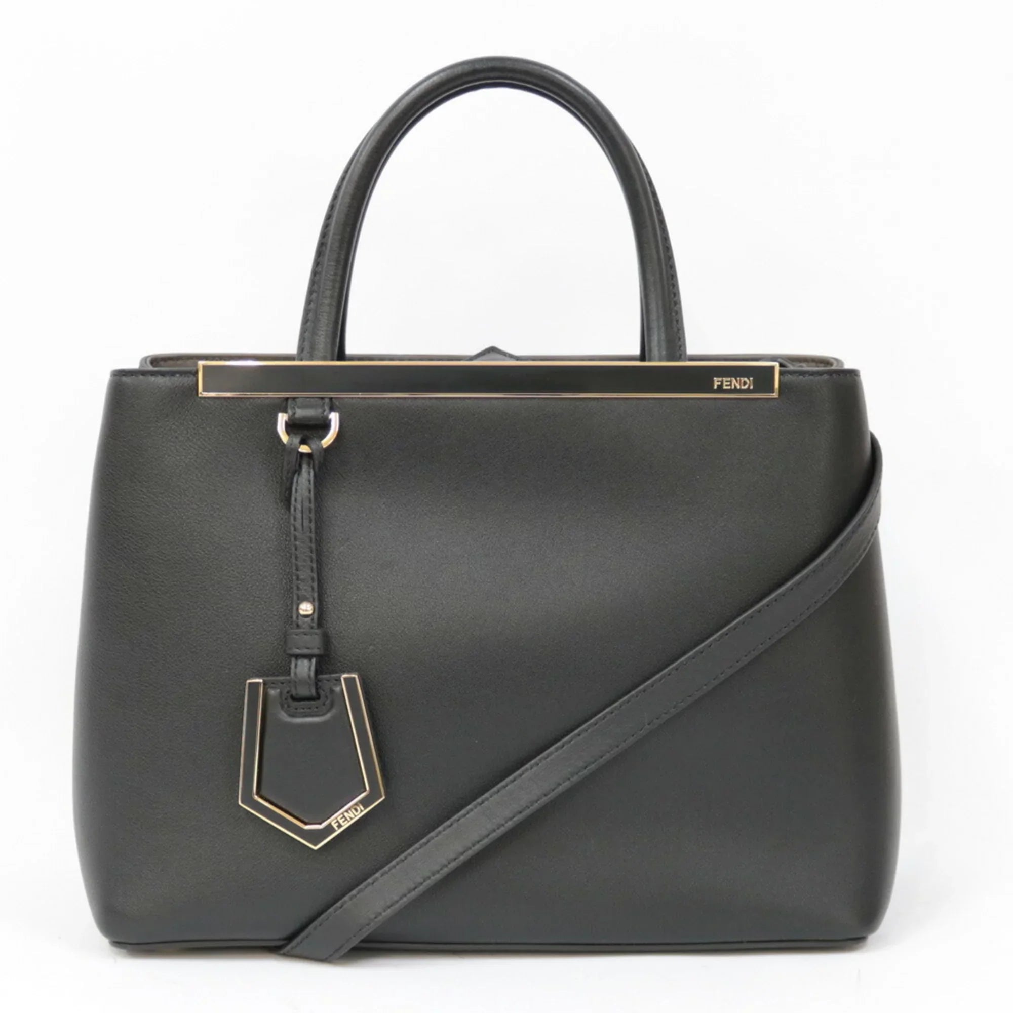 Pre-Owned FENDI Shoulder Bag Handbag Toujour Black Ladies (Good)