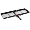 Aosom Hitch Mount Cargo Carrier 350 lbs Capacity Fits 2'' Receiver Black