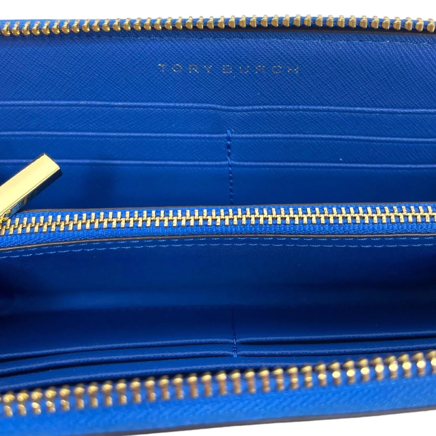 Tory Burch Flower Multi Floral Zip Continental Wallet in Painted Iris Bag New