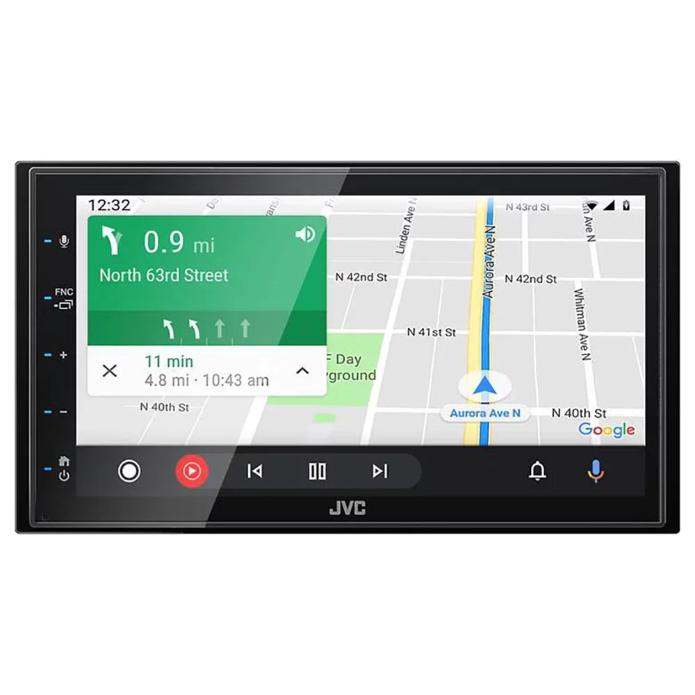 New JVC KW-M56BT Multimedia Receiver (Does not play DVD/CD Discs) w/ Backup Camera