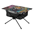 Tiger Abstract Camping Foldable Portable Table Beach Table with Storage Bag Compact Picnic Table for Outdoor Hiking Fishing BBQ