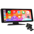Portable Wireless Carplay & Android Auto Car Stereo, 10.26 Inch Full HD Car Touch Monitor Portable Car Radio Receiver Backup Camera