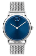 Movado Bold Evolution Mesh Strap 40mm Blue Dial Men's Watch 3600901