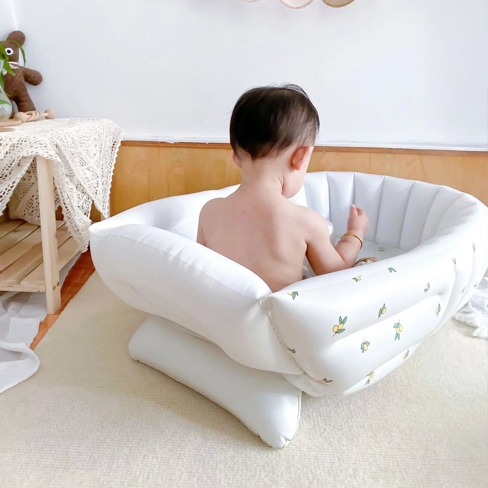 Portable Baby Inflatable Swimming Pool Bathroom Newborn Bath Foldable Baby Bath Tub
