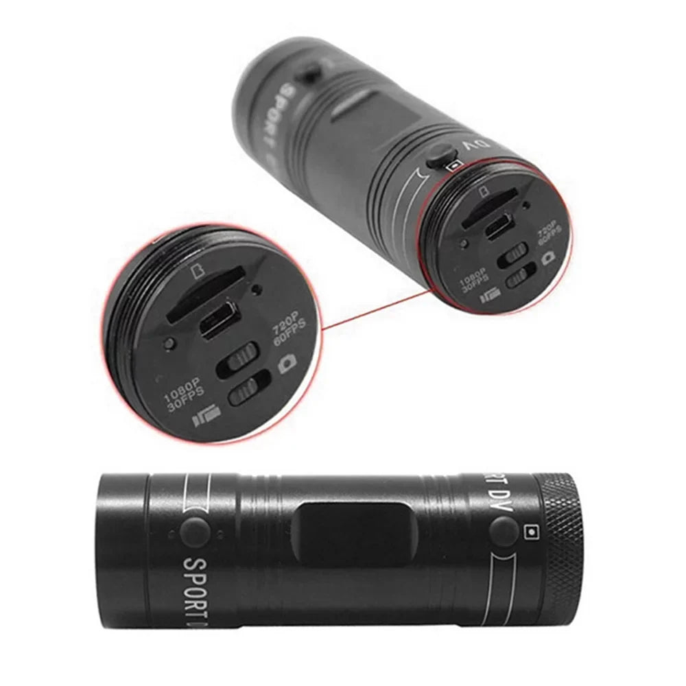 Tomshoo Camcorder for Bike Helmet Camera with 120° Wide Angle Lens, Liquid Camera