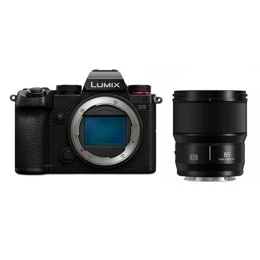 Lumix DC-S5 Mirrorless Camera with LUMIX S 85mm f/1.8 L-Mount Camera Lens