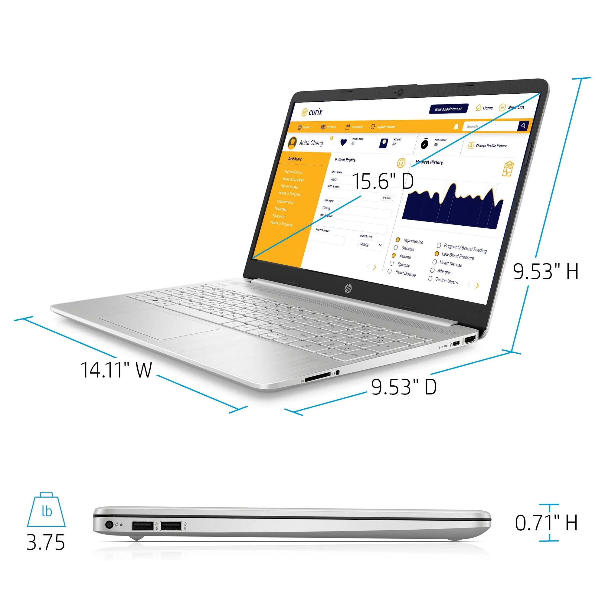 15” i3-SILVER