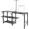 Portable Camping Kitchen Table with Sink - 13.7 - Enhance outdoor experiences with convenience and durability!