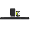 HTA5000 450W 5.1.2ch Dolby Atmos Soundbar Bundle with 7.1" 300W Wireless Subwoofer for HT-A9/A7000 Soundbars and 1 YR CPS