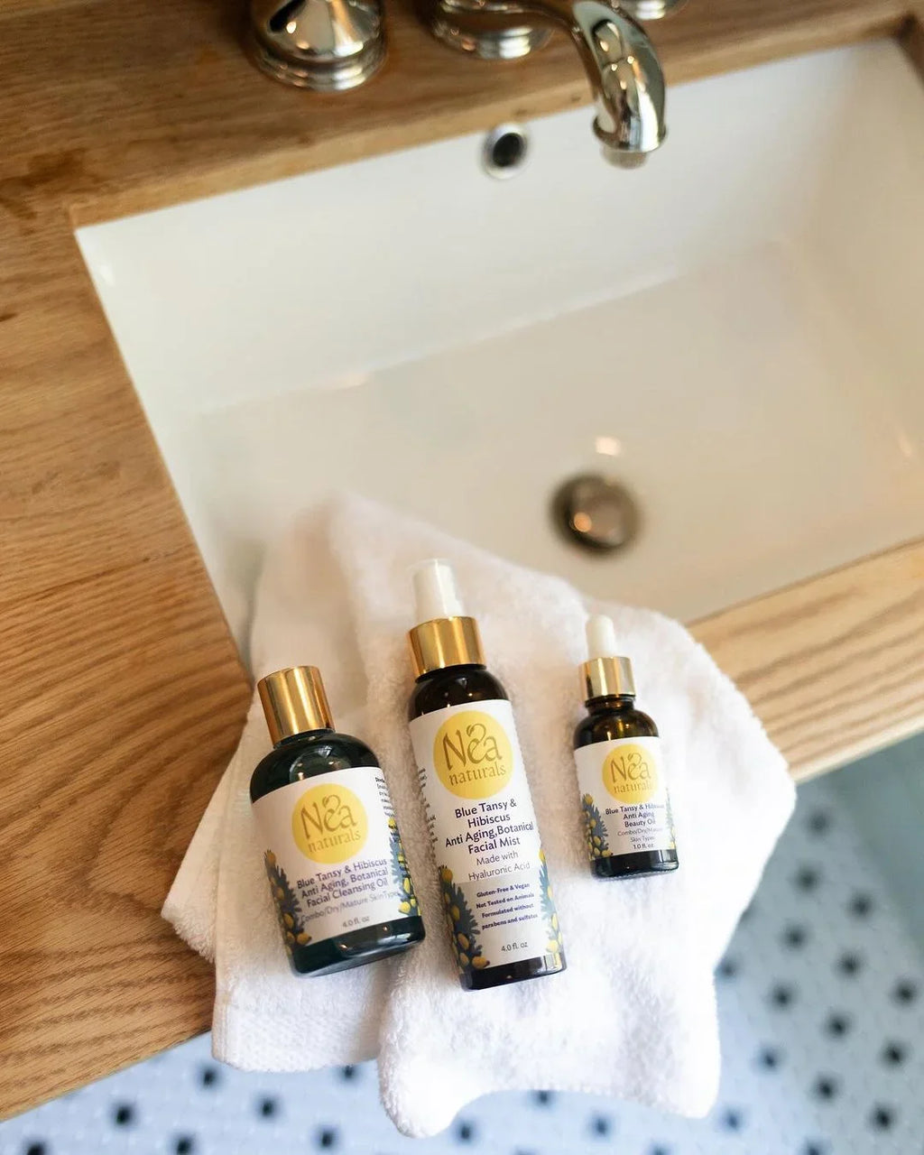 Nea Naturals Blue Tansy Cleansing Oil, Blue Tansy Mist & Blue Tansy Beauty Oil - 3 Piece Set