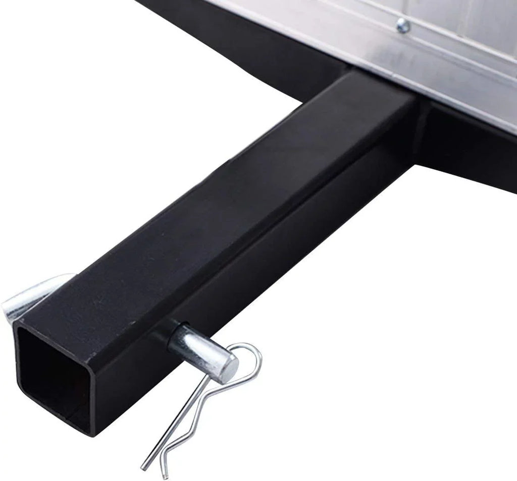 Hitch Cargo Carrier, Aluminum Trailer Hitch Cargo Carrier Fits 2” Receiver, 60” x 22” x 7” Mount Luggage Rack, Vehicle Cargo Basket for SUV, Truck, Car, 500LBS Capacity
