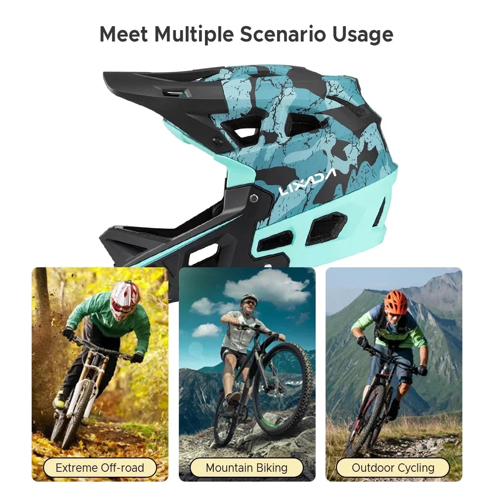Geevorks Helmet,Helmet Men/women Mountain Over 31 Head Circumferences With Visor Downhill Mtb 31 Head Visor Over Bike Helmet Circumferences Of Mtb Helmet Arealer Owsoo