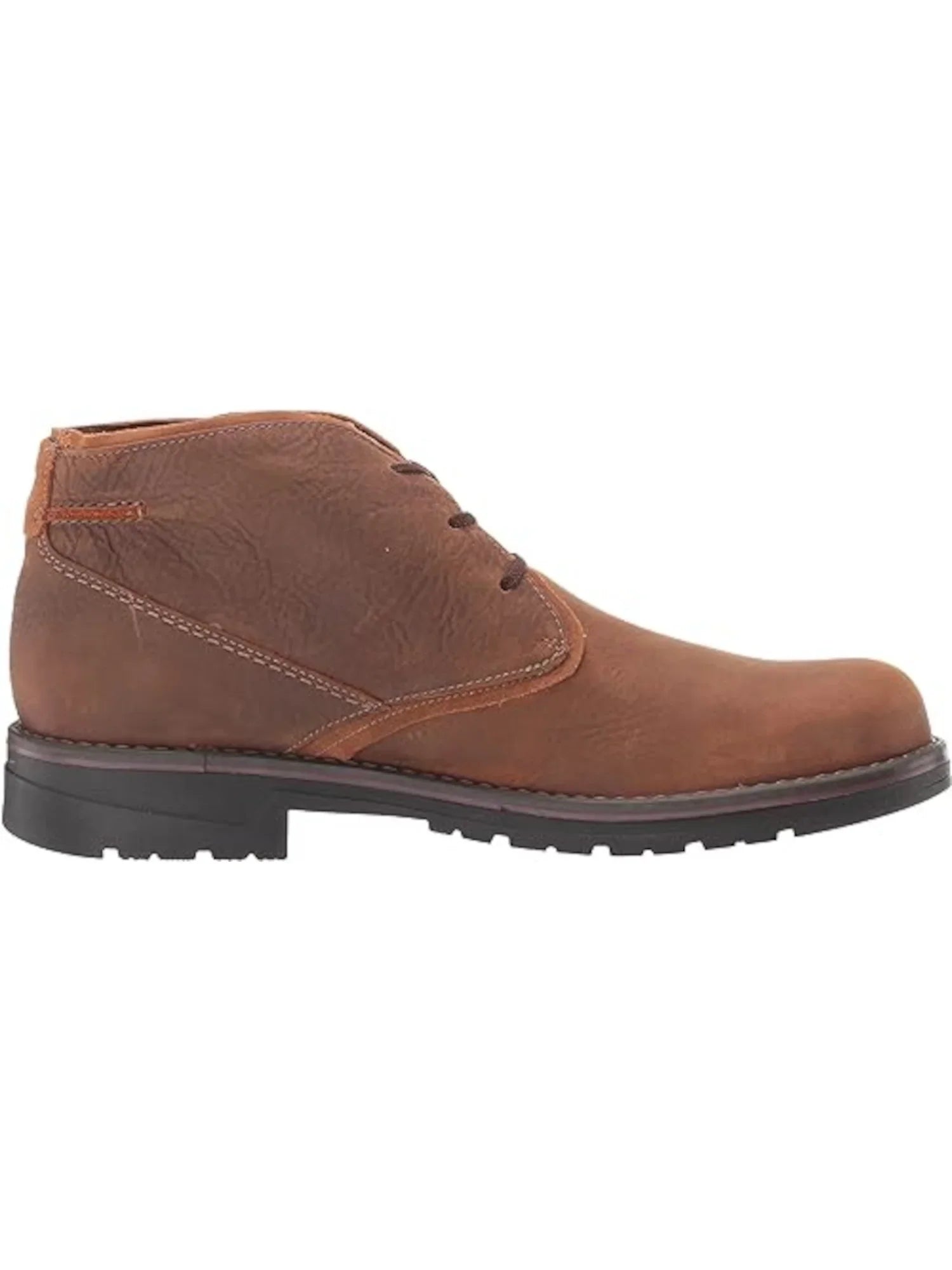 COLLECTION BY CLARKS Mens Brown Liquid Resistant Cushioned Removable Insole Morris Peak Round Toe Lace-Up Chukka Boots 8 W