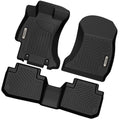 Ledkingdomus Floor Mats for 2019-2024 Subaru Forester 3D TPE Rubber Front & 2nd Seat 2 Row Liner Set All-weather