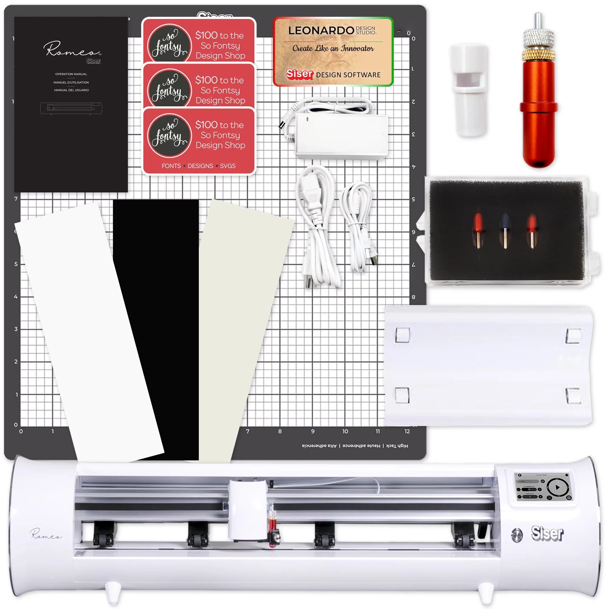 Siser Romeo 24" Deluxe Easyweed Heat Transfer (HTV) Bundle