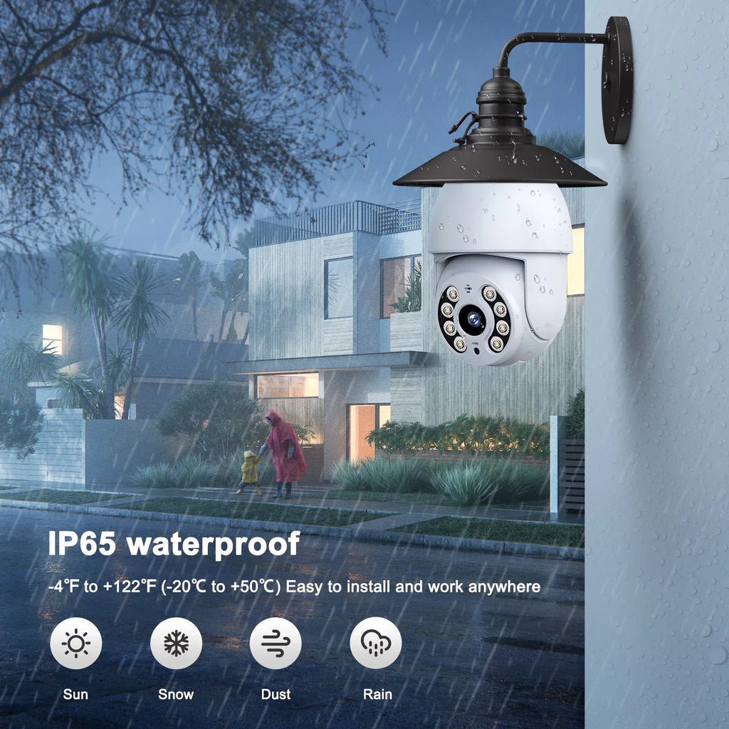 Toguard SC30 2K/4MP WiFi Light Bulb Security Camera Outdoor Indoor PTZ Wireless Dome Surveillance Camera