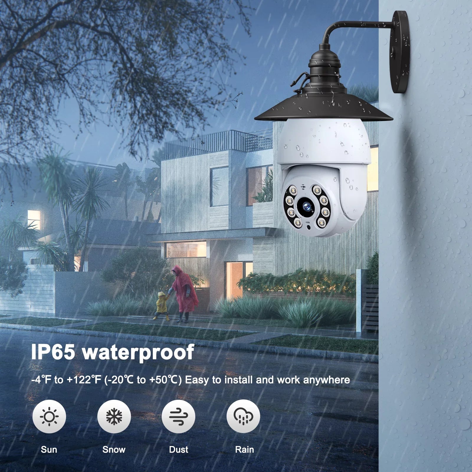 Toguard SC30 2K/4MP WiFi Light Bulb Security Camera Outdoor Indoor PTZ Wireless Dome Surveillance Camera