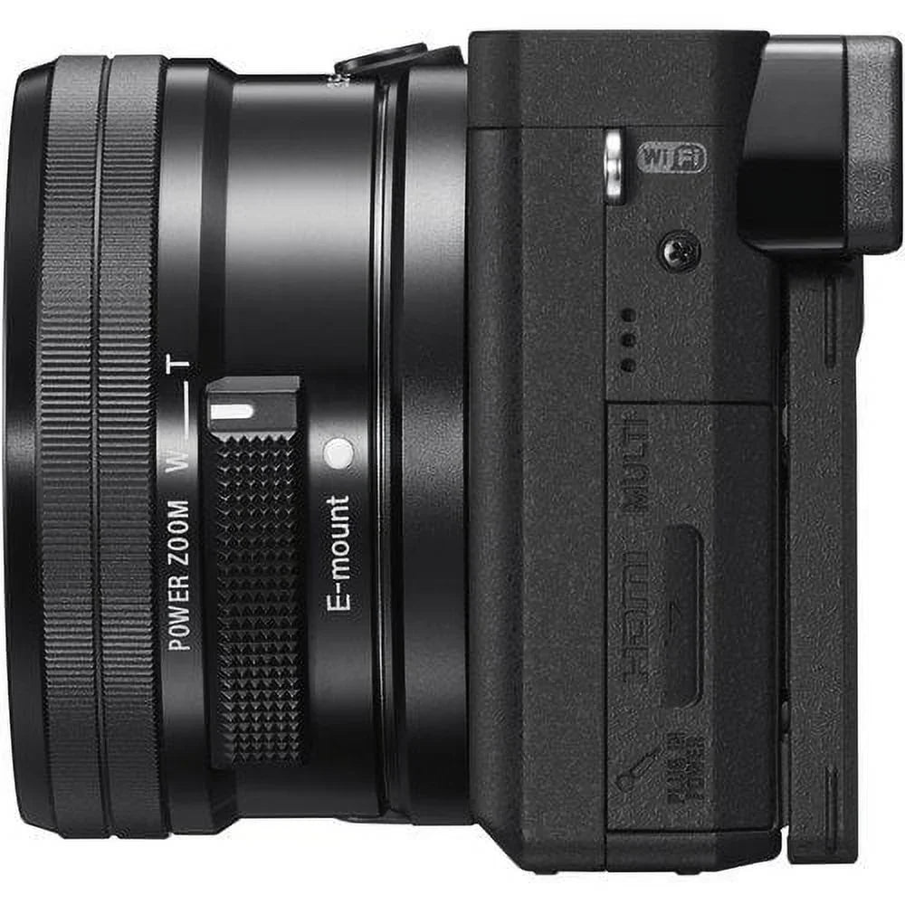 Alpha a6300 Mirrorless Camera W/ 16-50mm Lens Black ILCE6300L/B W/ Soft Bag, Zhiyun-Tech WEEBILL Stabilizer, 2x Extra Batteries, Rode Mic, 2x 64GB Cards, 4K Monitor , Plus Essential Accessories