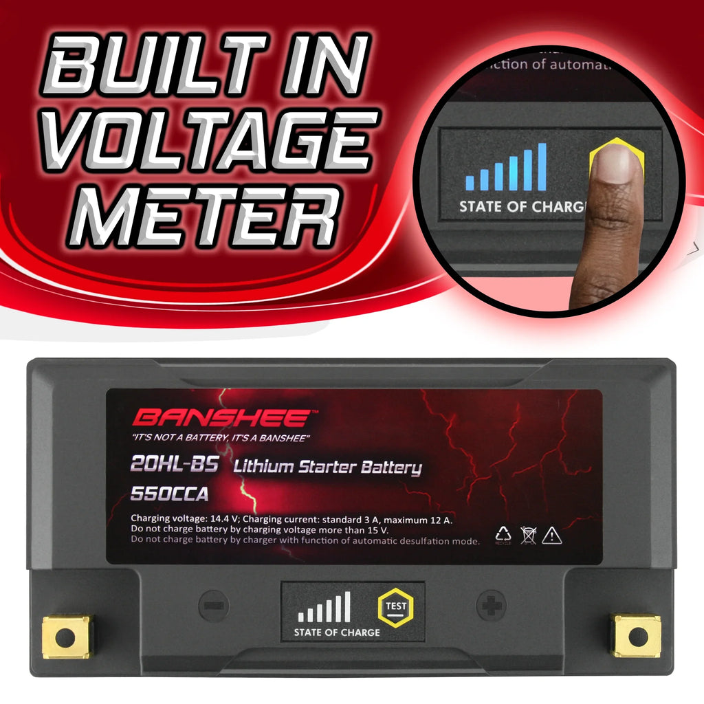 Banshee 20L-BS LiFePO4 Motorsports Battery Compatible with Sea-Doo GTX Limited iS 260 2016 to 2016