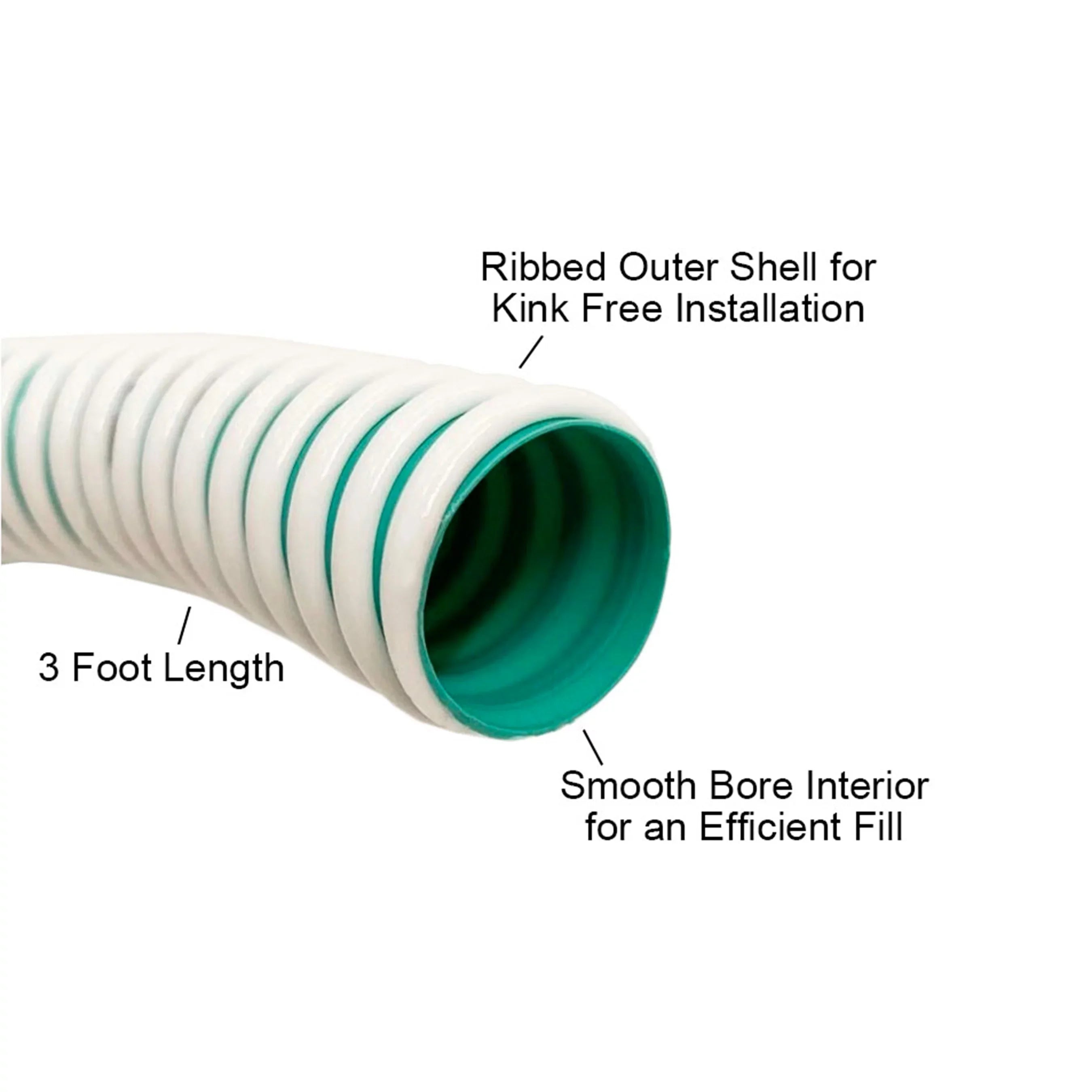 Fresh Fluid Tank Accessory Hose Connection Kit - RV, Concession, Trailer, Camper