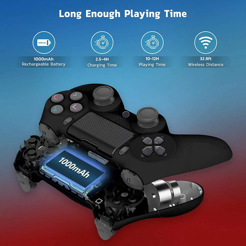 PRO Wireless GamePad Compatible with Galaxy S21 Controller Plus 1,000 Battery/Built-In Speaker/Gyro/Remote BlueTooth Slim (Black)
