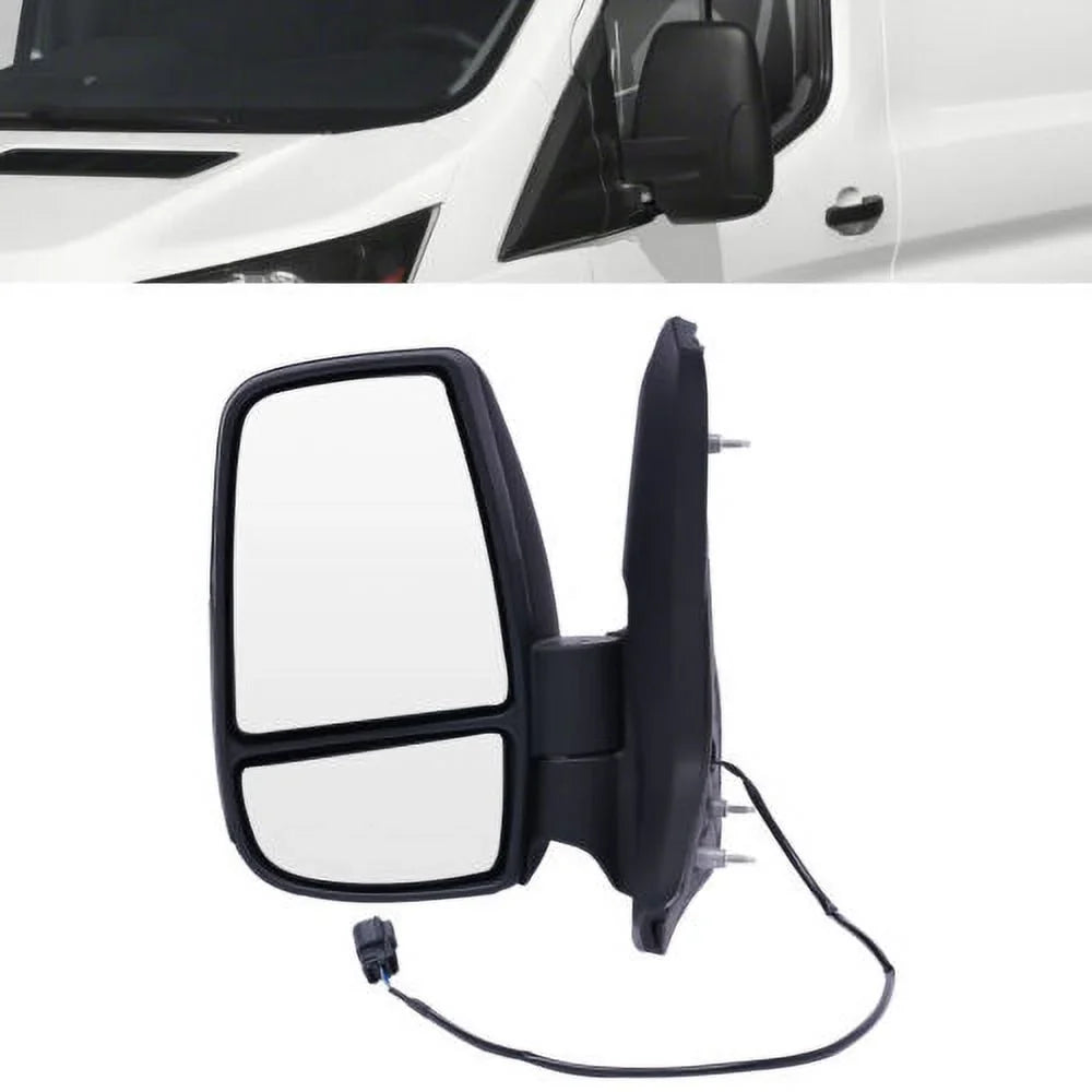Front Left Side Rear View Mirror Black For Ford Transit 150 250 350 2015-2022