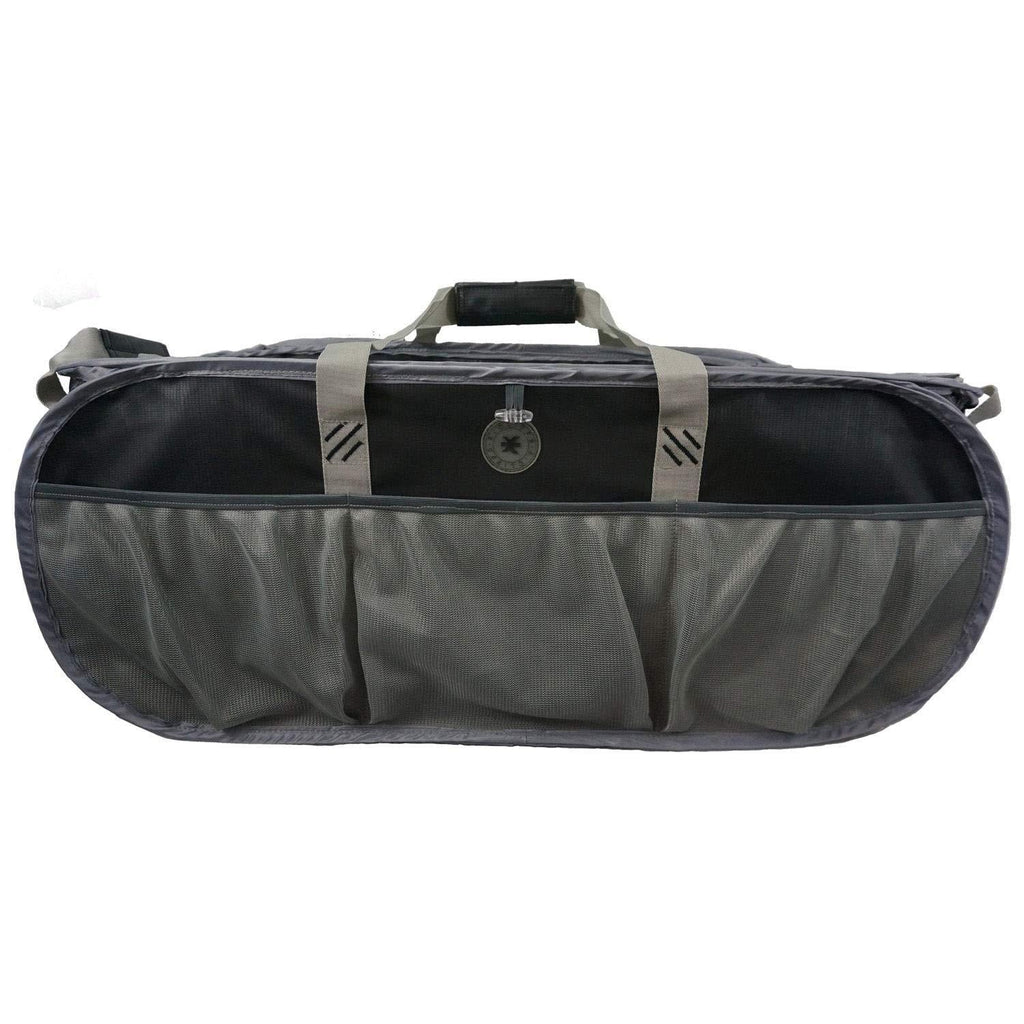 K-Cliffs Trunk Organizer Gym Duffel Laundry Bag Closet Organizer Bag Market Grocery Bag Beach Picnic Tote Bag Fit Truck SUV & Car Black / Silver